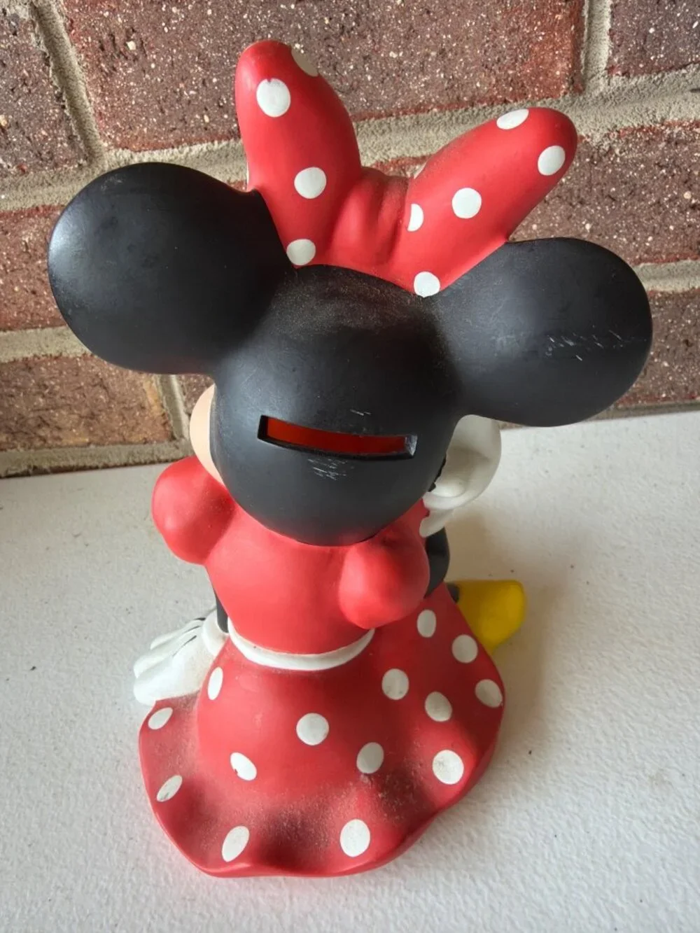 Vintage Minnie Mouse Polka Dot Coin Bank